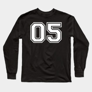 JERESEY NUMBER 05 Long Sleeve T-Shirt